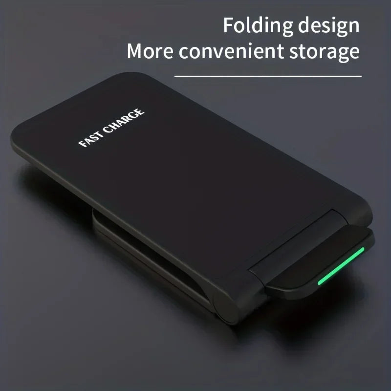 Foldable 30W Wireless Charger Stand - Fast Charging Dock