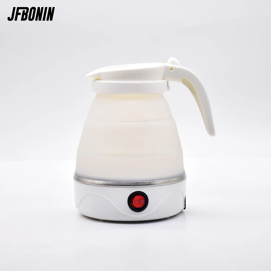 220V 0.6L Mini Folding Travel Kettle | Portable Electric Silicone Water Heater