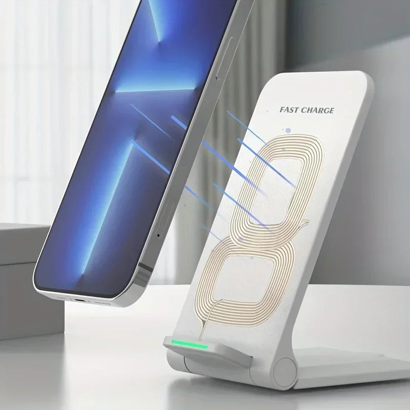Foldable 30W Wireless Charger Stand - Fast Charging Dock