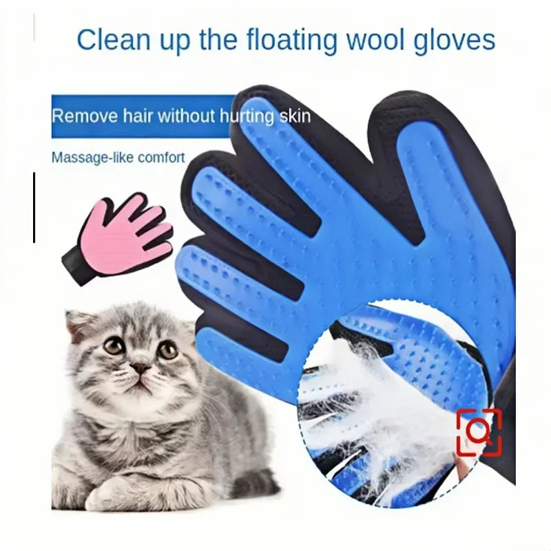 2-in-1 Pet Grooming Glove and Deshedding Brush
