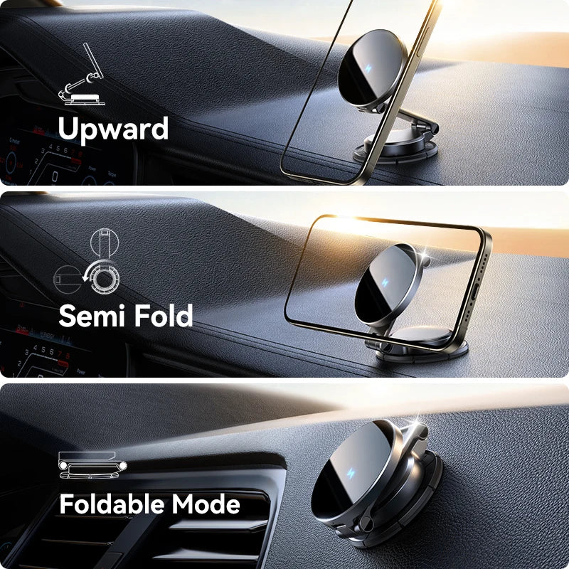 Joyroom Magnetic Car Mount with 15W Wireless Charging - 360° Rotation