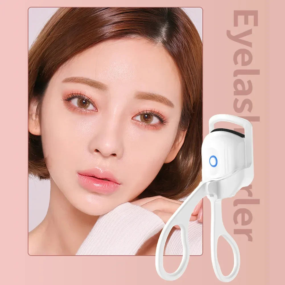 USB Heated Eyelash Curler - Rechargeable, Long-Lasting Lift