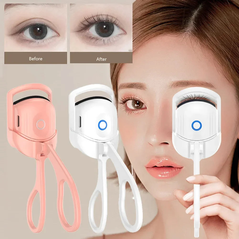 USB Heated Eyelash Curler - Rechargeable, Long-Lasting Lift