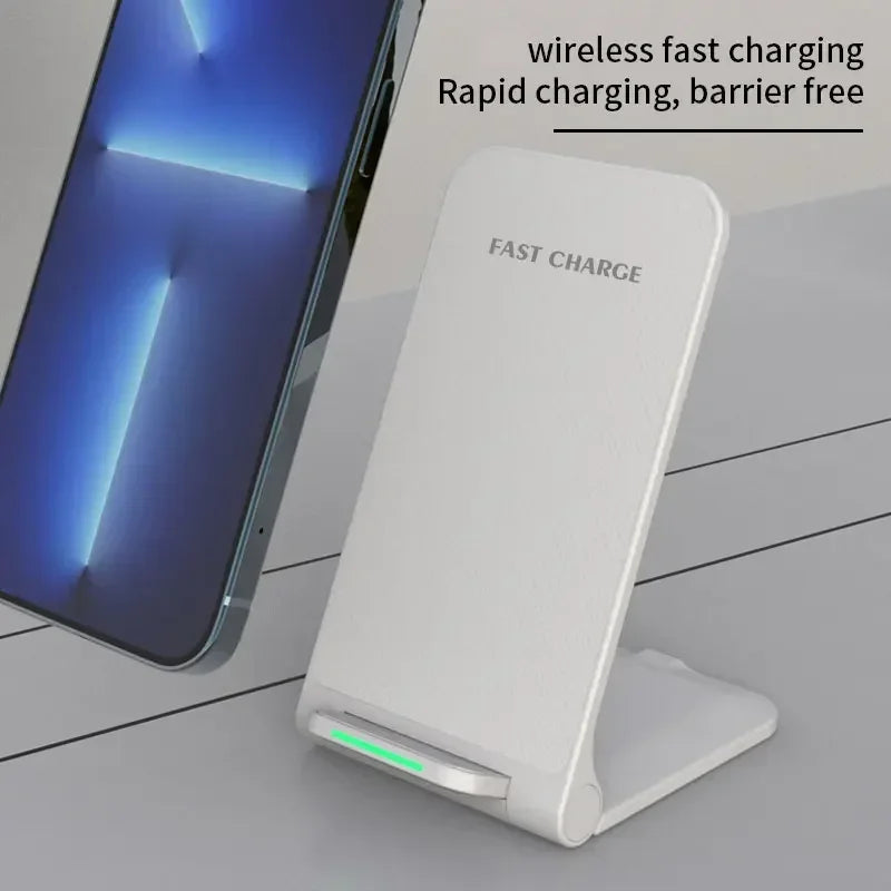 Foldable 30W Wireless Charger Stand - Fast Charging Dock