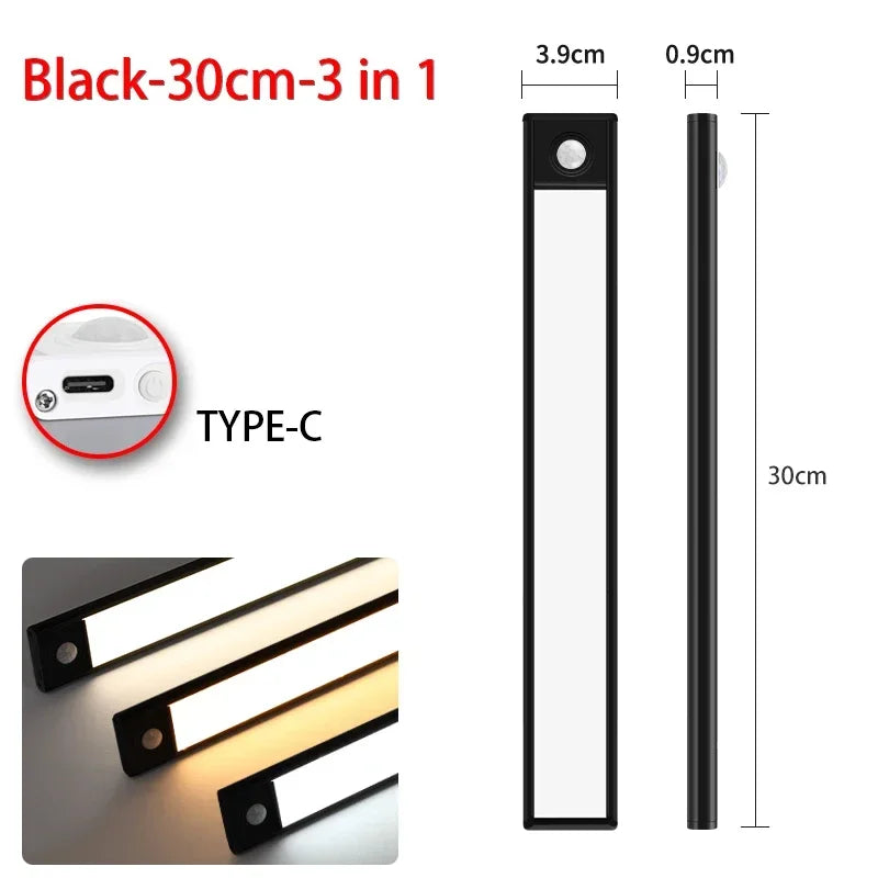 LED Motion Sensor Closet Light - Rechargeable, Wireless, Stick-On