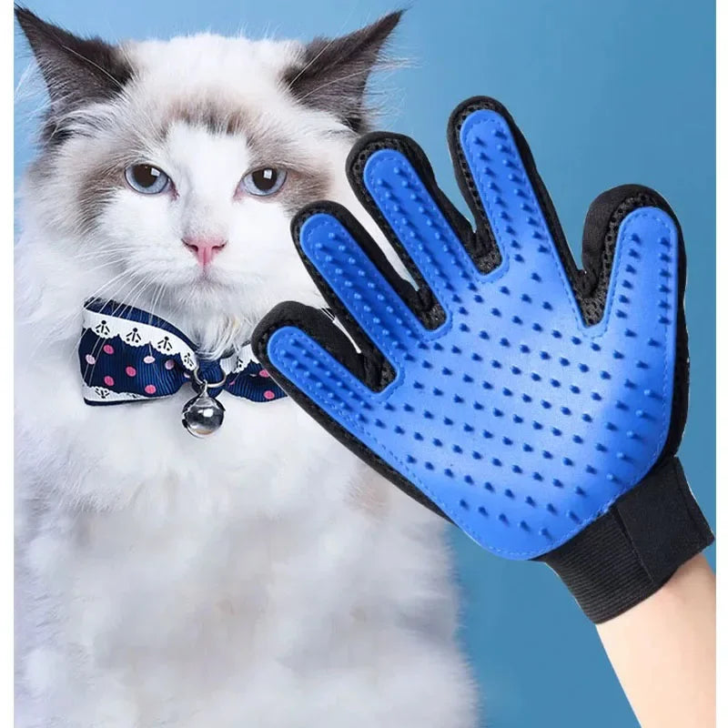 2-in-1 Pet Grooming Glove and Deshedding Brush