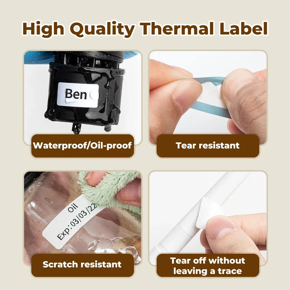 Phomemo Q30 Label Portable Label Printer - Wireless Bluetooth Mini Printer with Sticker Roll Options
