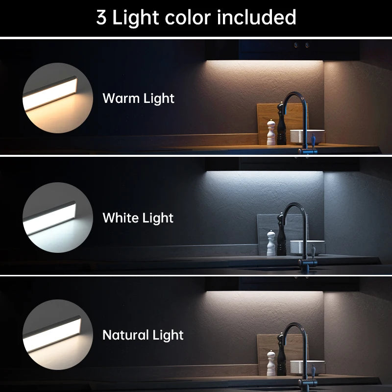 LED Motion Sensor Closet Light - Rechargeable, Wireless, Stick-On