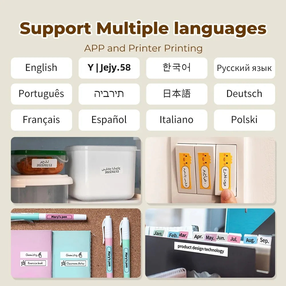 Phomemo Q30 Label Portable Label Printer - Wireless Bluetooth Mini Printer with Sticker Roll Options