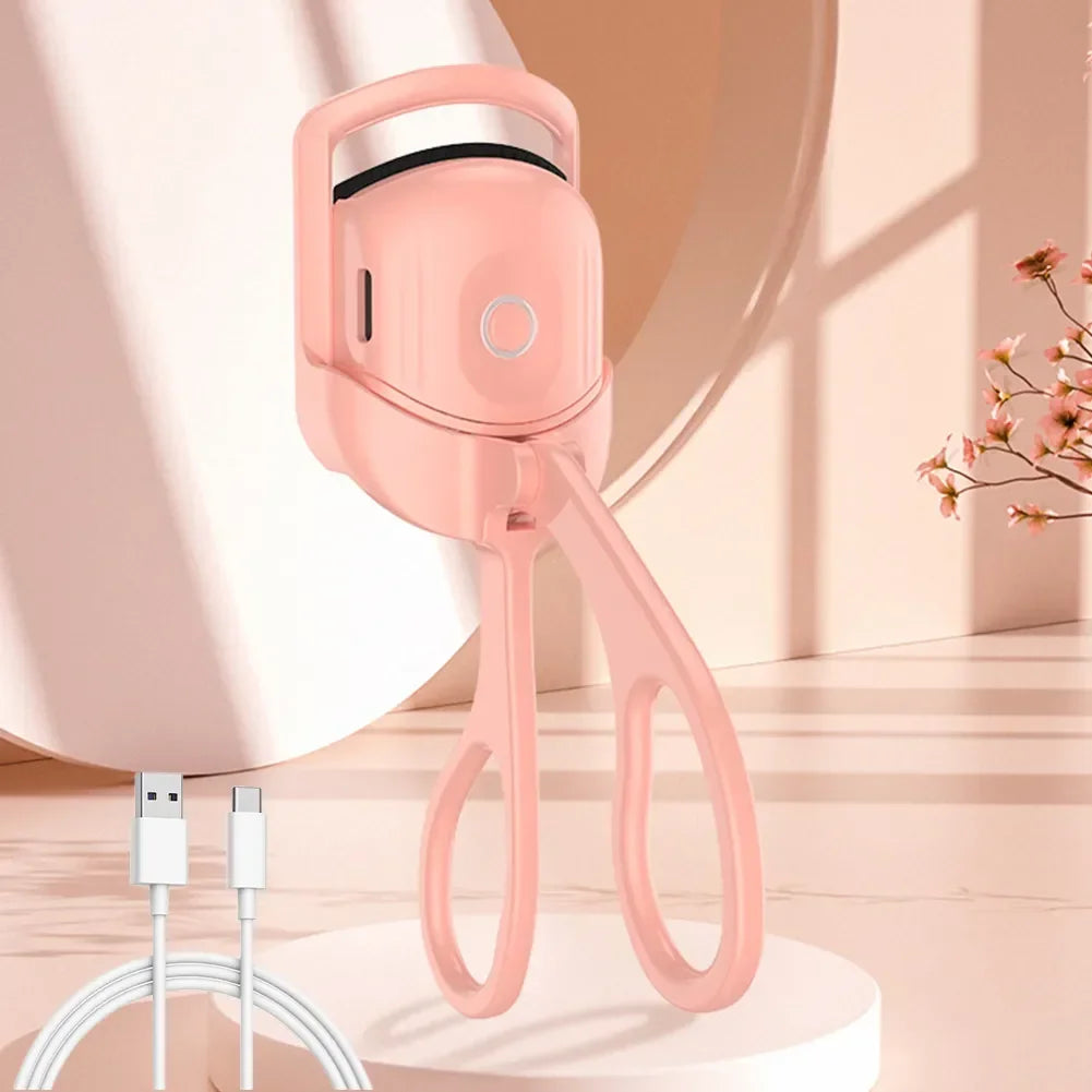 USB Heated Eyelash Curler - Rechargeable, Long-Lasting Lift