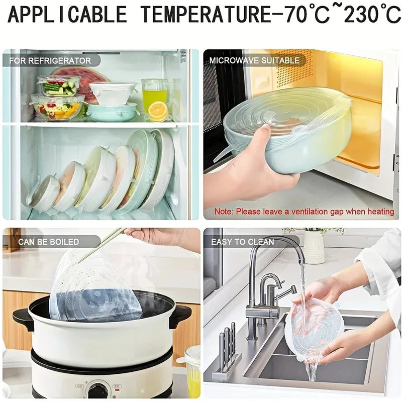 Silicone Stretch Lids (Set)
