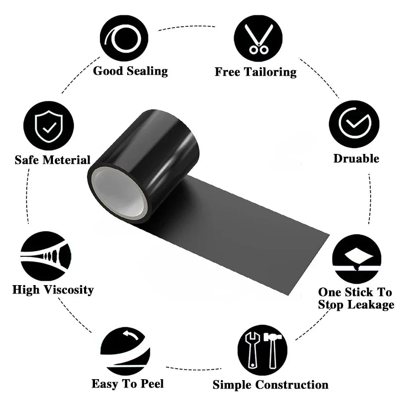 150cm Rubberized Waterproof Tape (Super Strong Flex Seai-style repair tape)