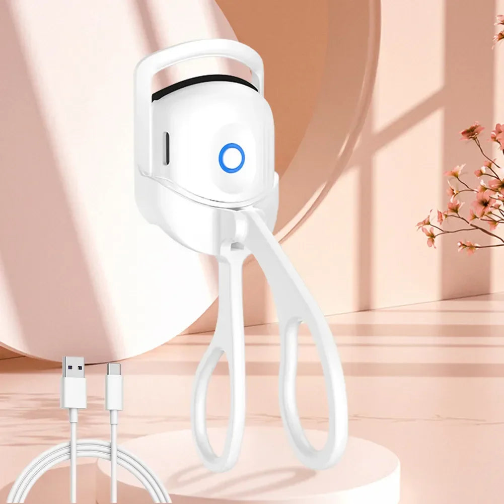 USB Heated Eyelash Curler - Rechargeable, Long-Lasting Lift