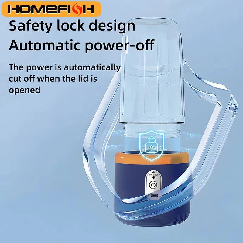 Portable Double Cup Blender - USB Rechargeable Smoothie Maker