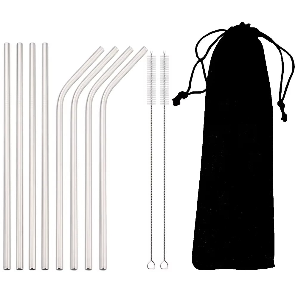 Reusable Stainless Steel Straws Set