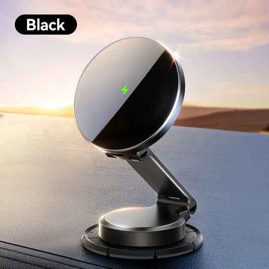 Joyroom Magnetic Car Mount with 15W Wireless Charging - 360° Rotation