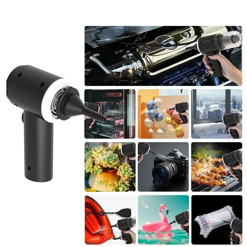 Portable Wireless Car Vacuum Cleaner - High Suction Mini Vac
