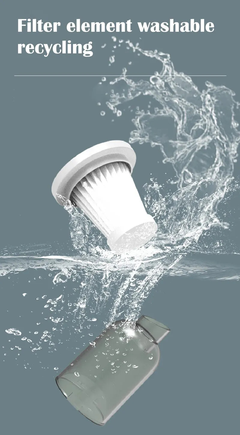 Portable Wireless Car Vacuum Cleaner - High Suction Mini Vac