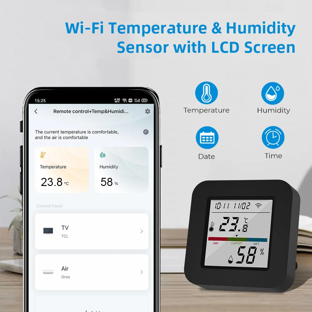 WIFI Tuya Smart Universal Remote - Temperature & Climate Control Hub