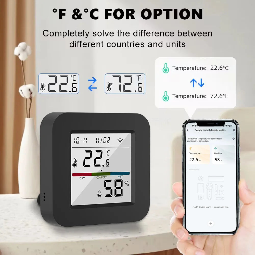 WIFI Tuya Smart Universal Remote - Temperature & Climate Control Hub