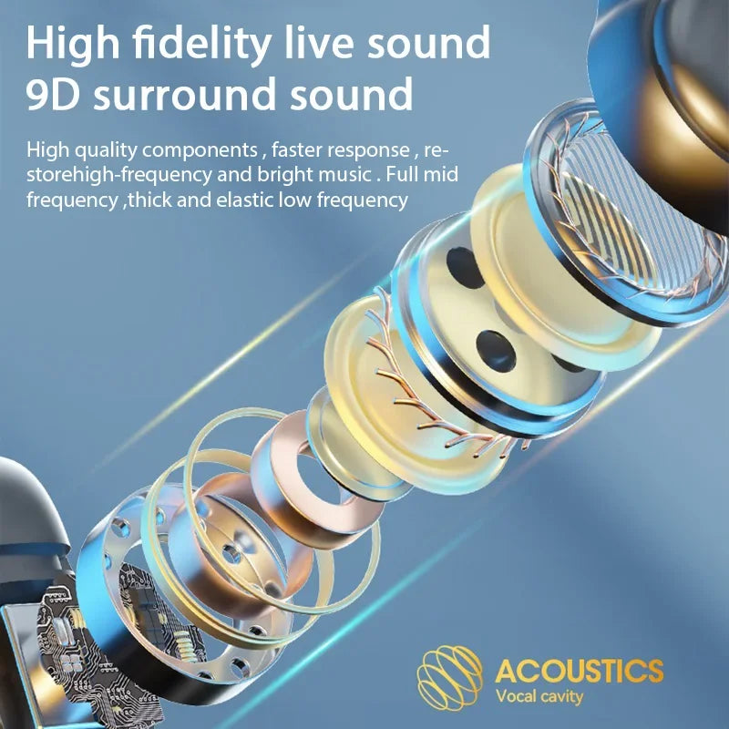 Shocking 9D Sound Wireless Bass Earbuds with Touch Control