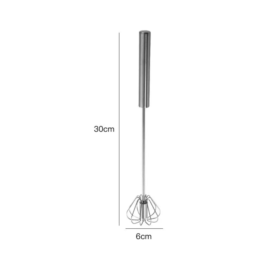 Stainless Steel Rotary Whisk & Mixing Tool