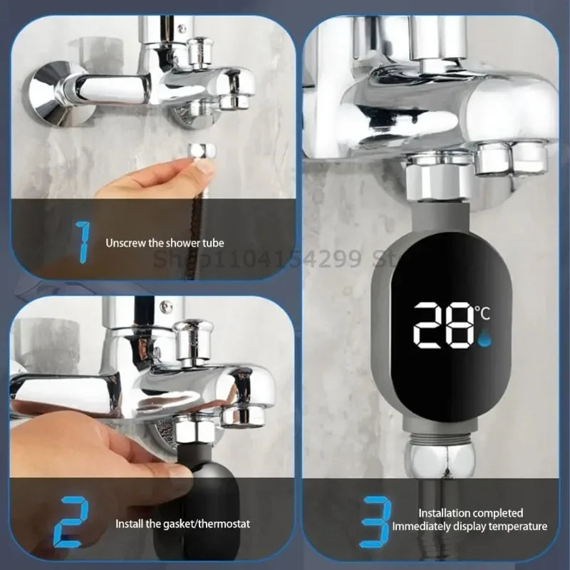 Led Digital Water Temperature Display for Shower Faucets