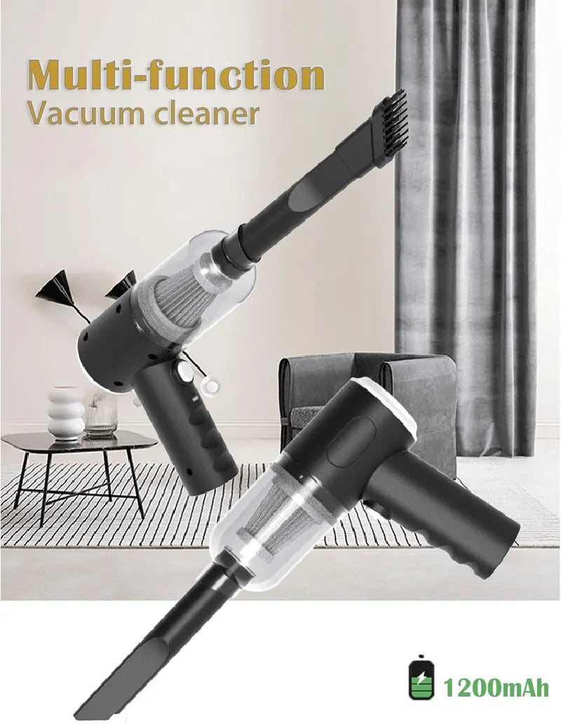 Portable Wireless Car Vacuum Cleaner - High Suction Mini Vac