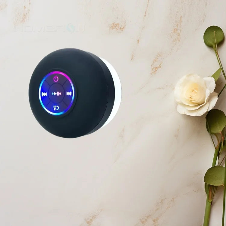 Waterproof Bathroom Speaker with Suction Mount
