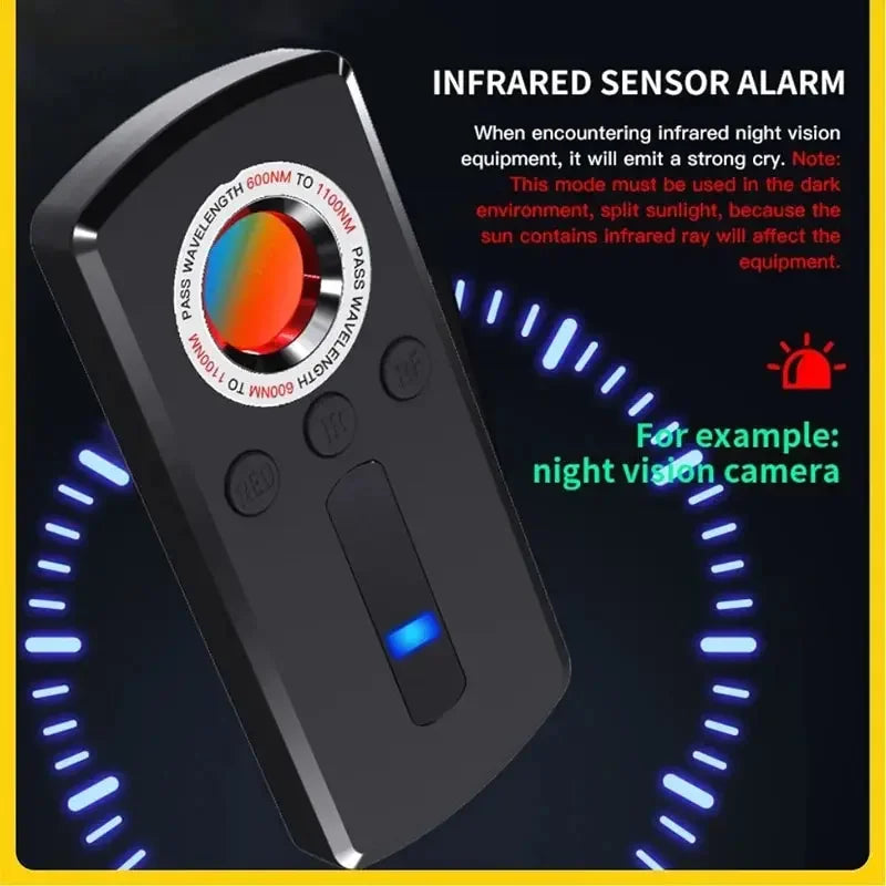 Hidden Camera & Spy Detector with LED Laser Scanner
