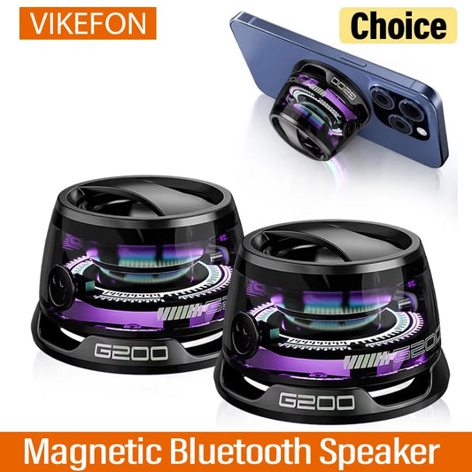 Portable Magnetic Bluetooth Speaker with 360° Surround Sound