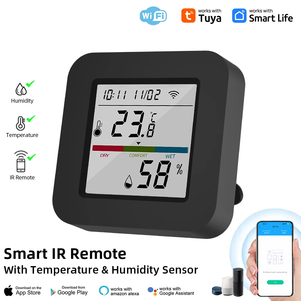 WIFI Tuya Smart Universal Remote - Temperature & Climate Control Hub