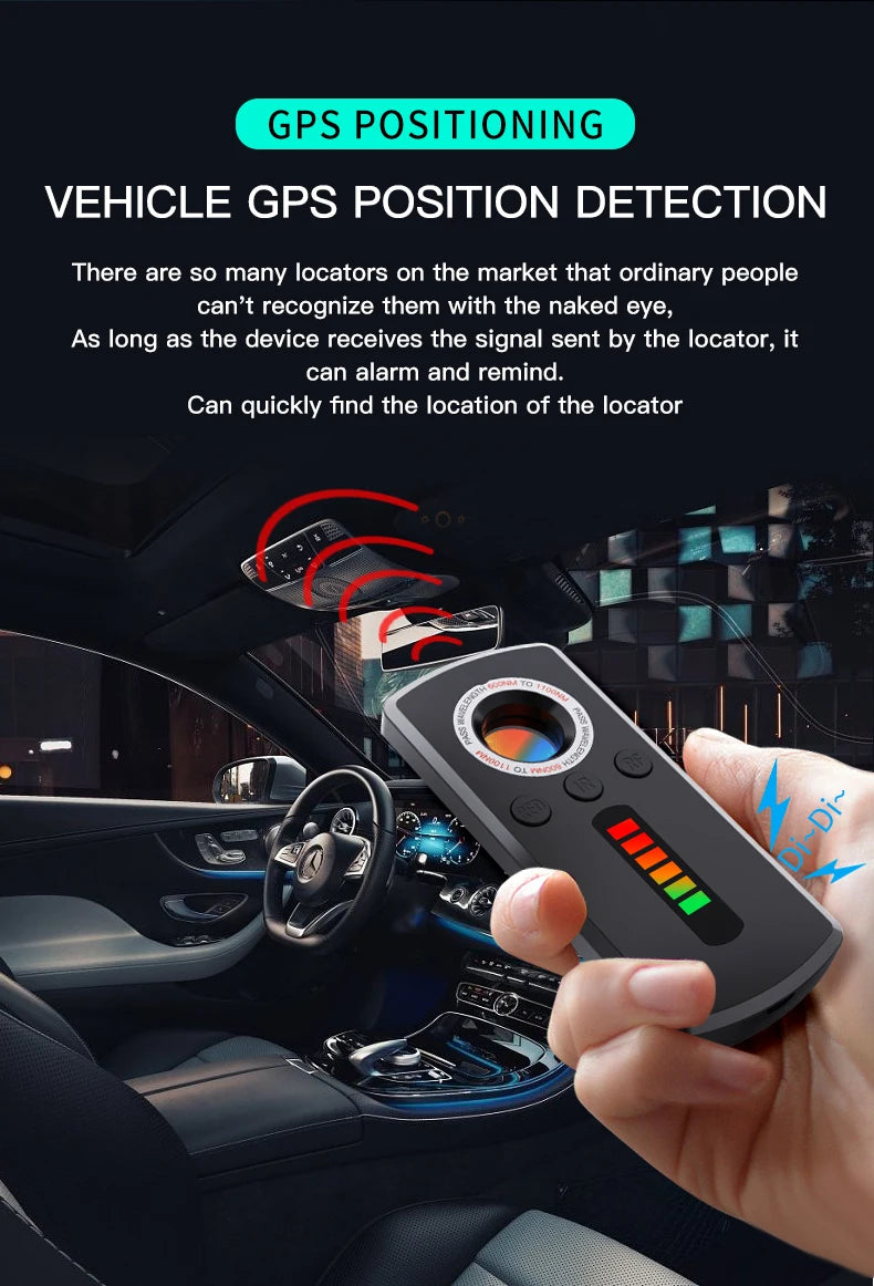 Hidden Camera & Spy Detector with LED Laser Scanner