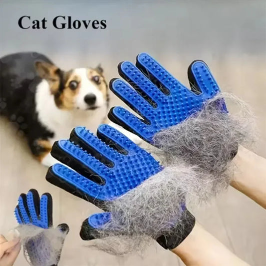 2-in-1 Pet Grooming Glove and Deshedding Brush