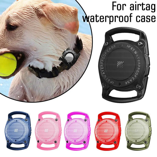 AirTag Pet Collar Case - Durable Waterproof GPS Tracker Holder for Dogs & Cats