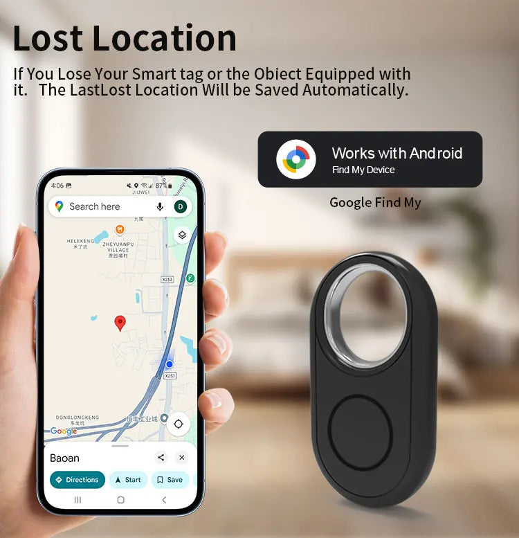 Long Distance Smart Tracker - Key Finder & Anti-Lost Alarm