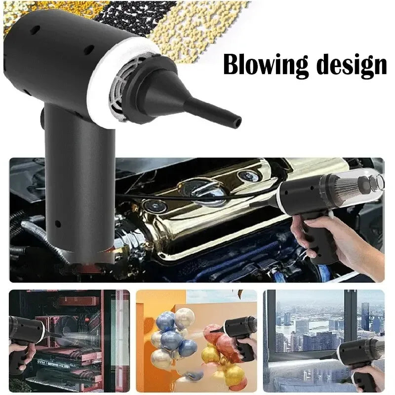 Portable Wireless Car Vacuum Cleaner - High Suction Mini Vac
