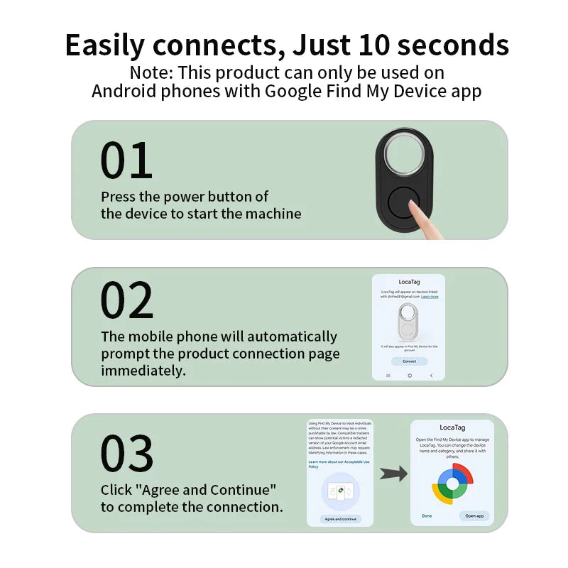 Long Distance Smart Tracker - Key Finder & Anti-Lost Alarm